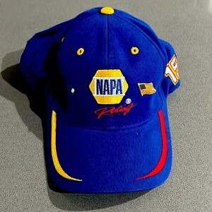 NAPA Racing Auto Parts Adjustable Blue Hat Cap Michael Waltrip #15